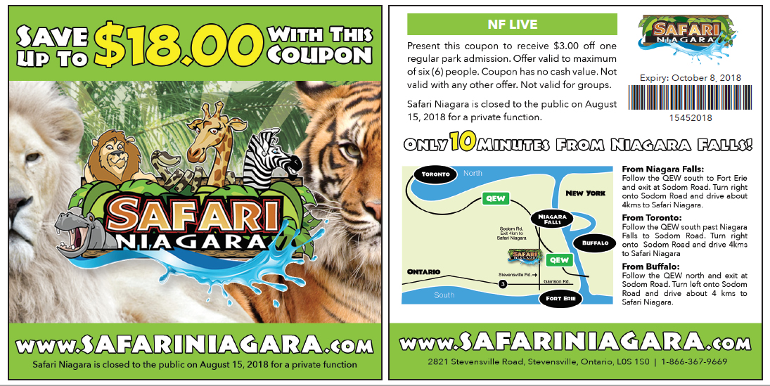 safari niagara coupon codes