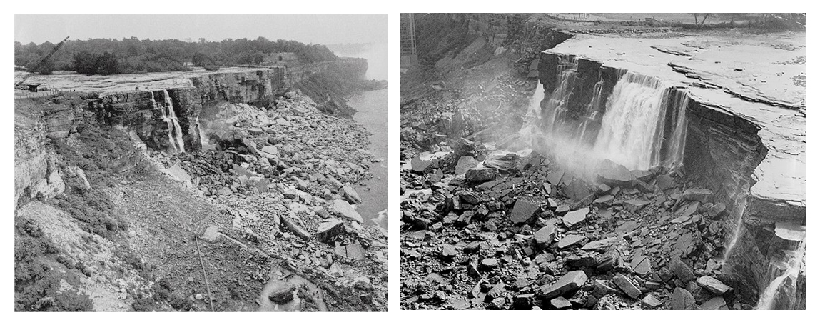 American Falls at Niagara Falls 1969