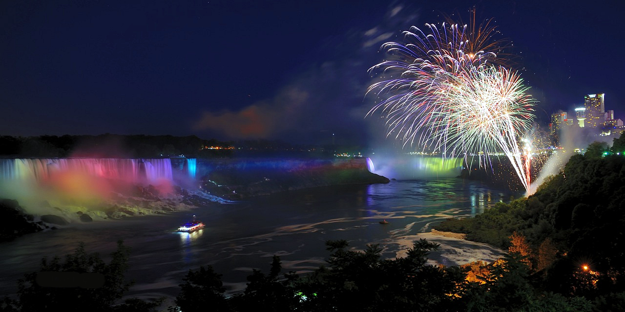 Fireworks at Niagara Falls