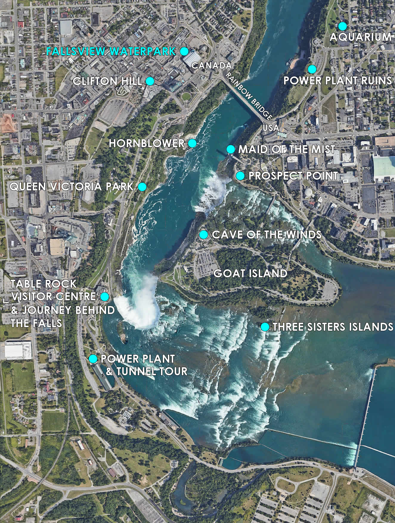 Fallsview Waterpark Location Map