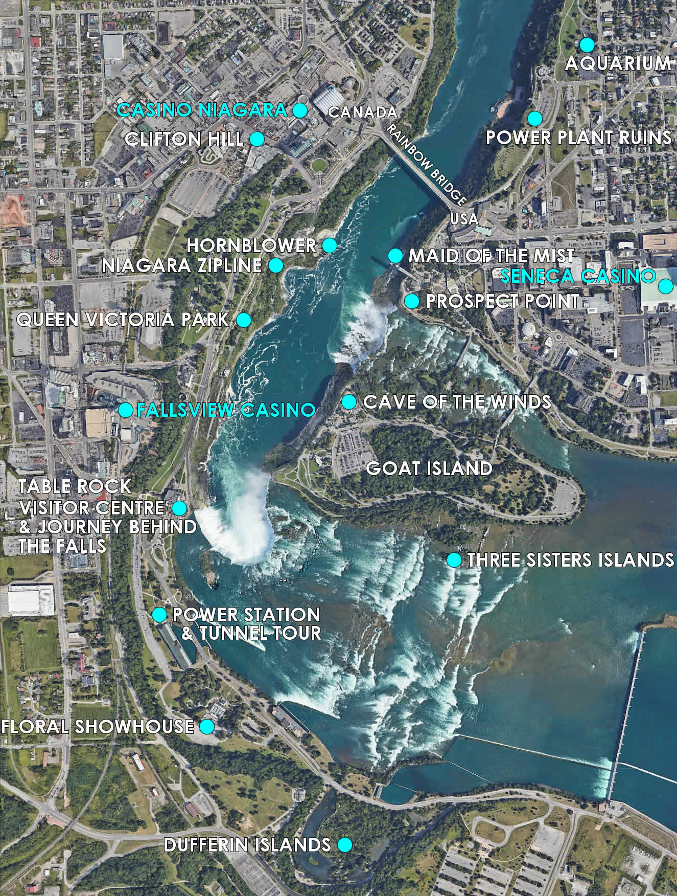 Niagara Falls Casino location map