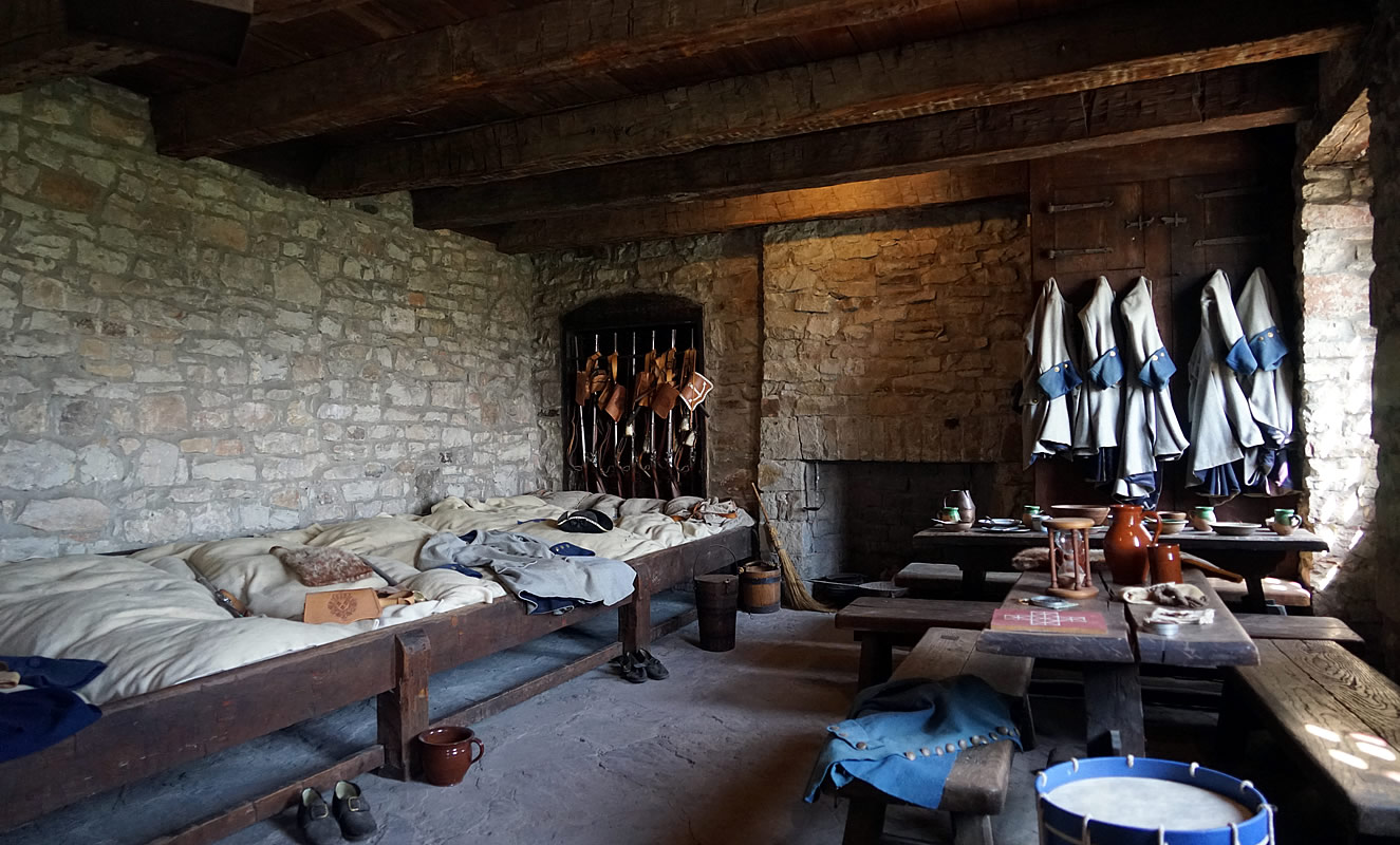 Bunks at Old Fort Niagara