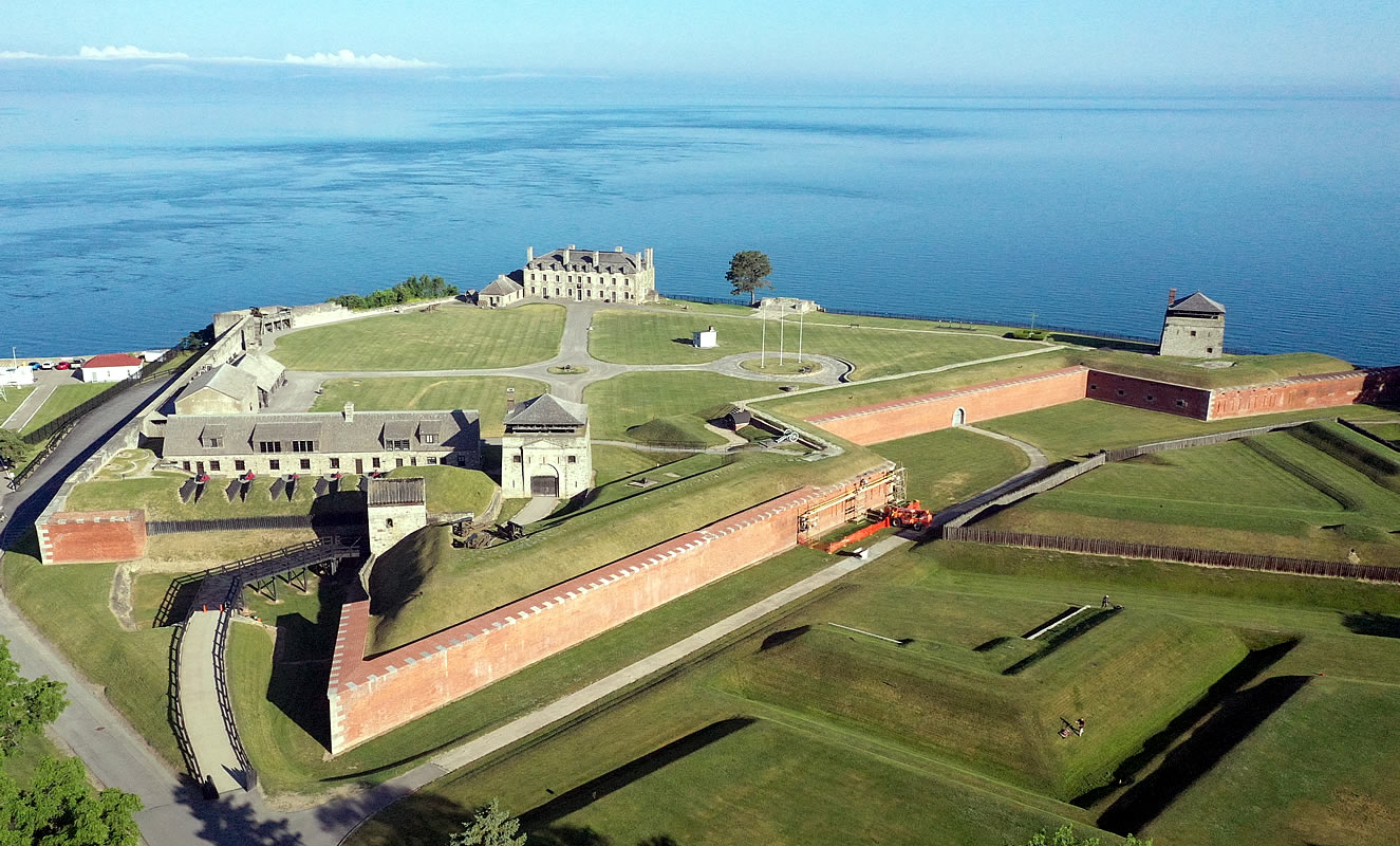 Aerial view of Old Fort Niagara