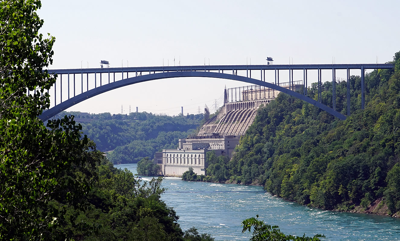 Queenston Lewiston Bridge over Niagara River